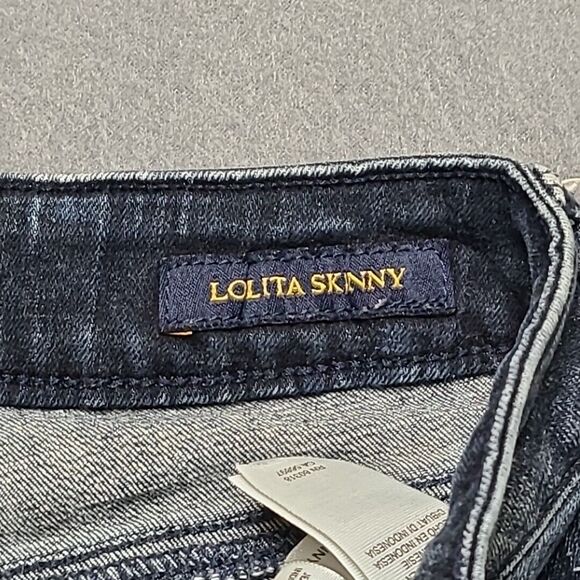 Lucky Brand Womens Jeans 2/26 Lolita Skinny Blue Stretch Faded Front - Picture 9 of 13